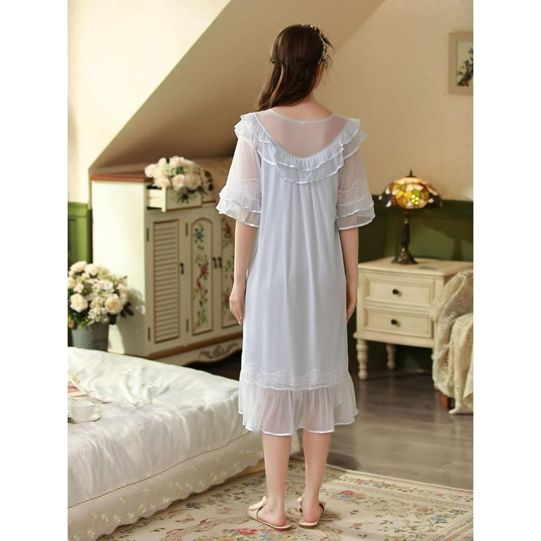 Sheer victorian nightgown hotsell