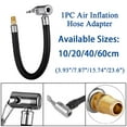 thumbnail image 1 of ALLTIMES Air Inflation Extension Hose Adapter Portable Tire Inflator Air Pump for Car Bike Motorcycle Bicycle Air Filling, Standard US Fine Thread Connection (5/16 x 32 TPI), 1 of 8