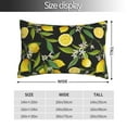 thumbnail image 4 of Disketp Pillow Covers Lemon Fruits Flowers Leaves Pattern Throw Pillow Case Cushion Covers,Cushion For Bedroom,Couch,Home-16"X24", 4 of 9