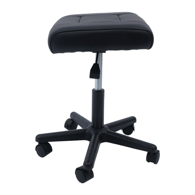 Office Footrests,Adjustable Footrest Office Leather Foot Stool with  Wheels,Computer Foot Rest Under Desk at Work,Ergonomic Foot Stand for  Car,Under