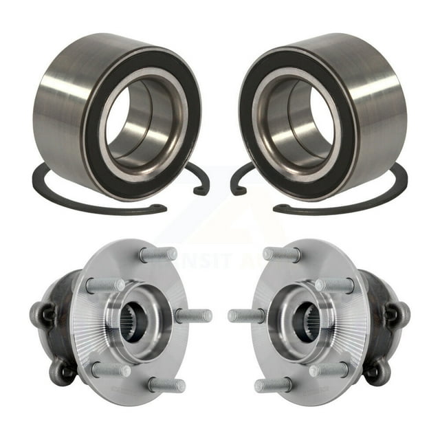Kugel Front Rear Wheel Bearing and Hub Assembly Kit for Car 2016-2018 Mazda CX-9 AWD - Left Right Side (Driver Passenger) K70-102199