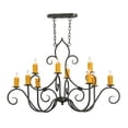 thumbnail image 5 of Meyda Tiffany 149375 Clifton 10 Light 28" Wide Taper Candle Style Chandelier - Custom, 5 of 7