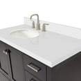 thumbnail image 6 of Ariel Cambridge 43 In. Left Offset Oval Sink Vanity With White Quartz Countertop In Espresso, 6 of 10