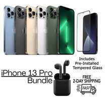 Restored Apple iPhone XS A1920 (Fully Unlocked) 64GB Silver Bundle with Pre-Installed Tempered Glass and Bluetooth Earbuds (Refurbished)