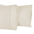 thumbnail image 2 of 1200-Thread Count 100% Egyptian Cotton Solid Pillowcases, 2-Piece Pillowcase Set by Blue Nile Mills- Standard, Ivory, 2 of 5