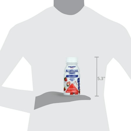 Equate Original Nutritional Shake, Strawberry, 8 fl oz, 24 Count