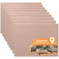 thumbnail image 1 of BAIPOK Almohadillas para muebles, paquete de 9, 8 x 6 x 1/5 pulgadas, almohadillas de fieltro premium para muebles, almohadillas de fieltro autoadhesivas y cortables, protectores de piso antiarañazos, 1 of 7