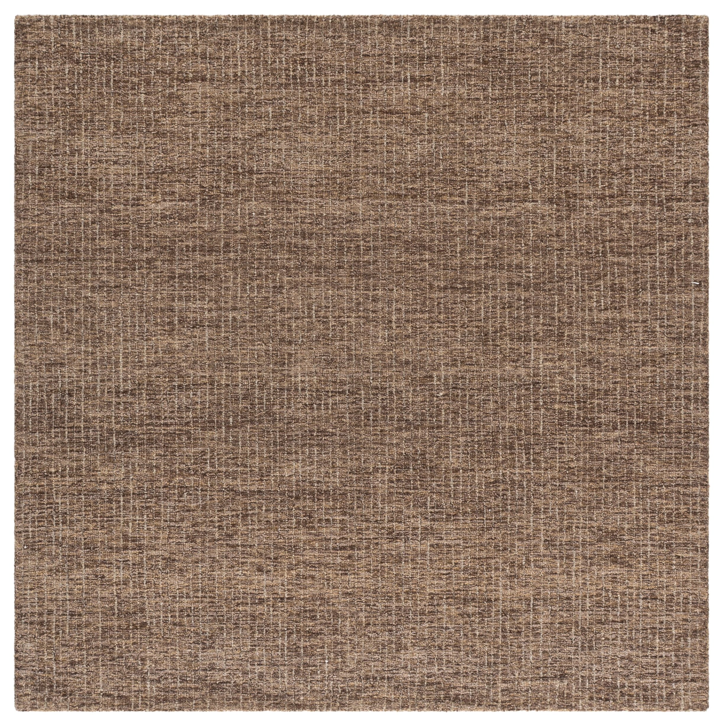 Safavieh Abstract Delia Distressed Wool Area Rug, Brown/Beige, 6' x 6' Square