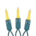 thumbnail image 3 of Novelty Lights Vintage Style T5 Yellow LED Christmas Lights, 11.5 Feet Green Wire String of 35 Mini Bulbs, UL Listed Indoor/Outdoor Tree Lighting, 3 of 7