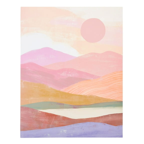 Mintgreen Two Pocket Paper Folder, Landscape Design, 3-Prong, Letter Size Portfolio, 70% FSC Recycled Paper