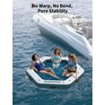 thumbnail image 3 of 8.5FT Inflatable Floating Water Hammock Island with Mesh Center, 800LBS Capacity Lake Pool Platform, 3 of 5