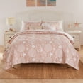 thumbnail image 2 of Greenland Home Coastal Paradise Matelassé Coverlet Set, Marina Blush, 3-Piece King/Cal King, 2 of 7