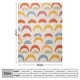 thumbnail image 4 of WERPE Rainbow Throw Blanket,Cute Colorful Boho Abstract Rainbows Blanket, Mid Century Abstract Minimalist Kids Decorative Soft Flannel Throw Blanket for Chair Bed Sofa Couch White, 4 of 6