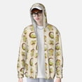 thumbnail image 4 of Kll Frogs Print Men'S Women’s Upf 50+ Sun Protection Outdoor Hoodie Jacket Long Sleeve Fishing Hiking Performance Shirt- 3x-Large, 4 of 8