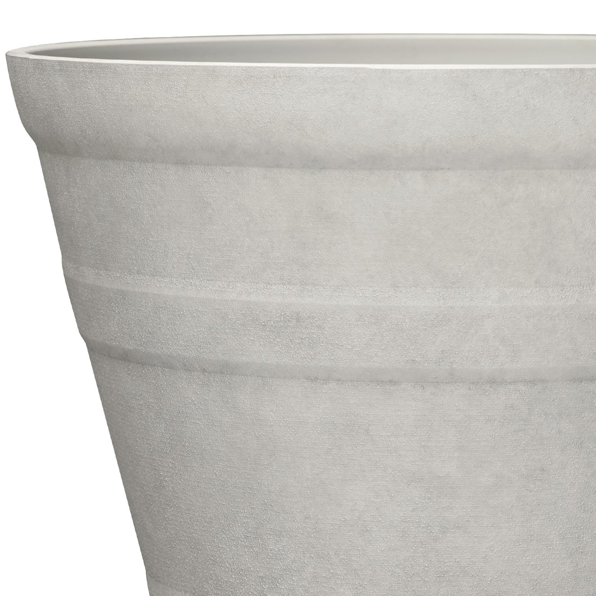 Better Homes & Gardens 21.8" D x 16.5" H Sandy Vanilla Dream Recycled Resin Planter