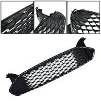 Genrics Front Grille Honeycomb Fit for Ford Fusion 2013 2014 2015 2016 Mustang Style Black Glossy