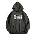 thumbnail image 5 of MHFRRA Sudadera con Capucha y Estampado de Letras para Una Comodidad Elegante y Uso Diario Gris, 5 of 5