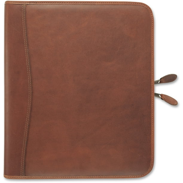 DayTimer, DTM81844, Aviator Leather Zip Organizer Starter Set, 1 Each