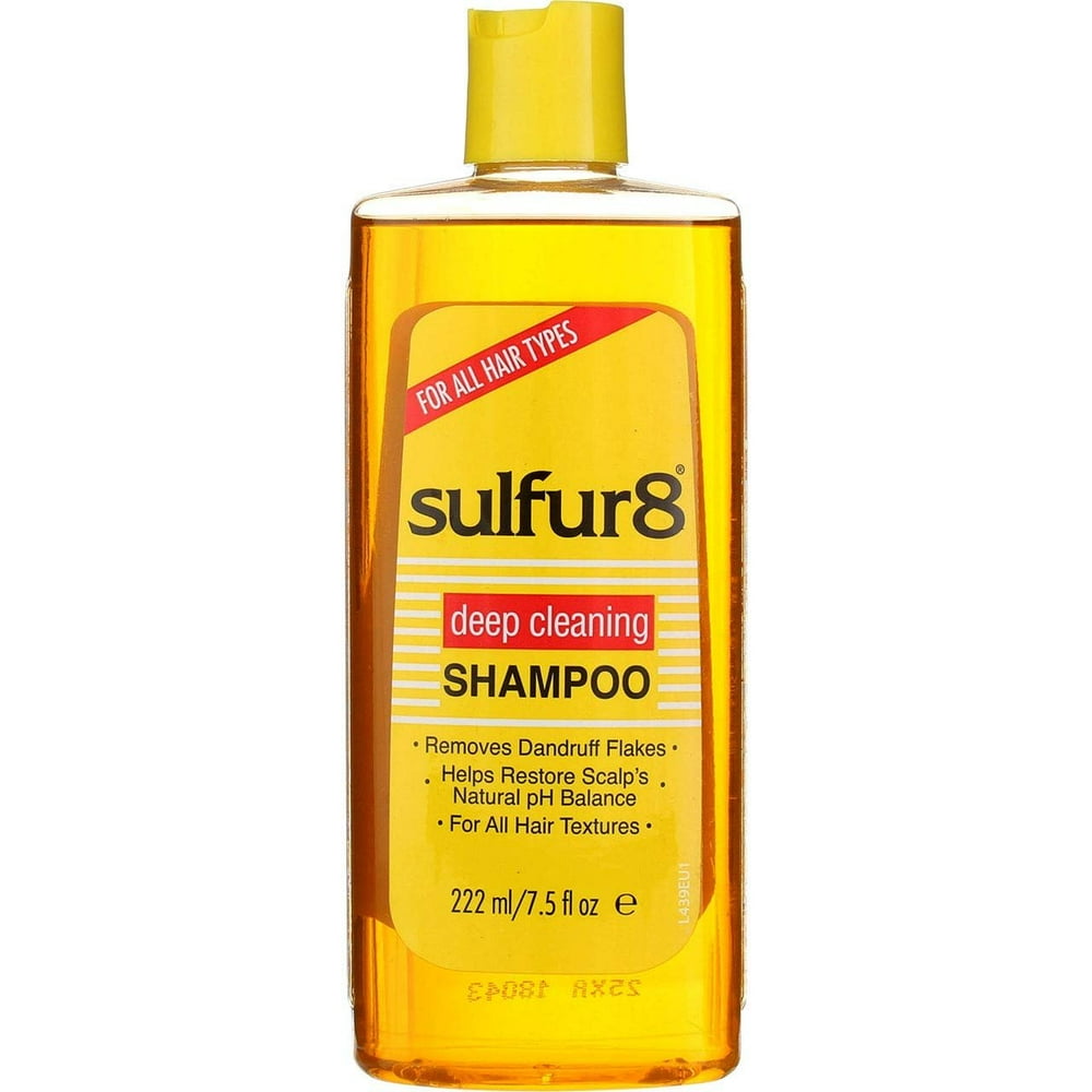 Sulfur8 Deep Cleaning Shampoo for Dandruff, 7.5 Oz