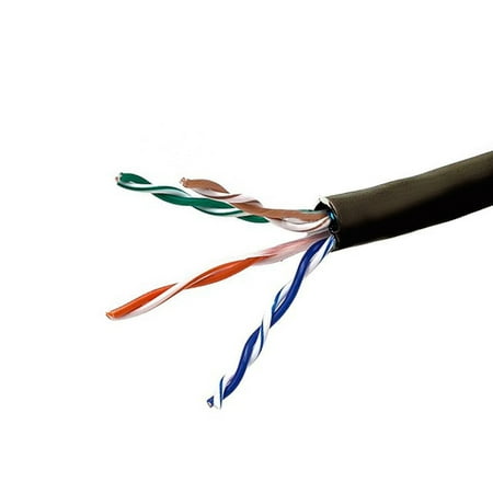 UPC: 0889028046401 | Monoprice Cat6A Ethernet Bulk Cable – 1000 Feet – Black | Network Internet Cord – Solid  350Mhz  STP  Riser Rated  Pure Bare Copper Wire  24AWG  No Logo