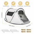 thumbnail image 6 of XC  Quickly And Automatically Pop Out The Tent, With Fiberglass Support, Oval Oxford Cloth Camping Shelter, UPF40+UV Protection, Suitable For All Seasons, Equipped, 6 of 7