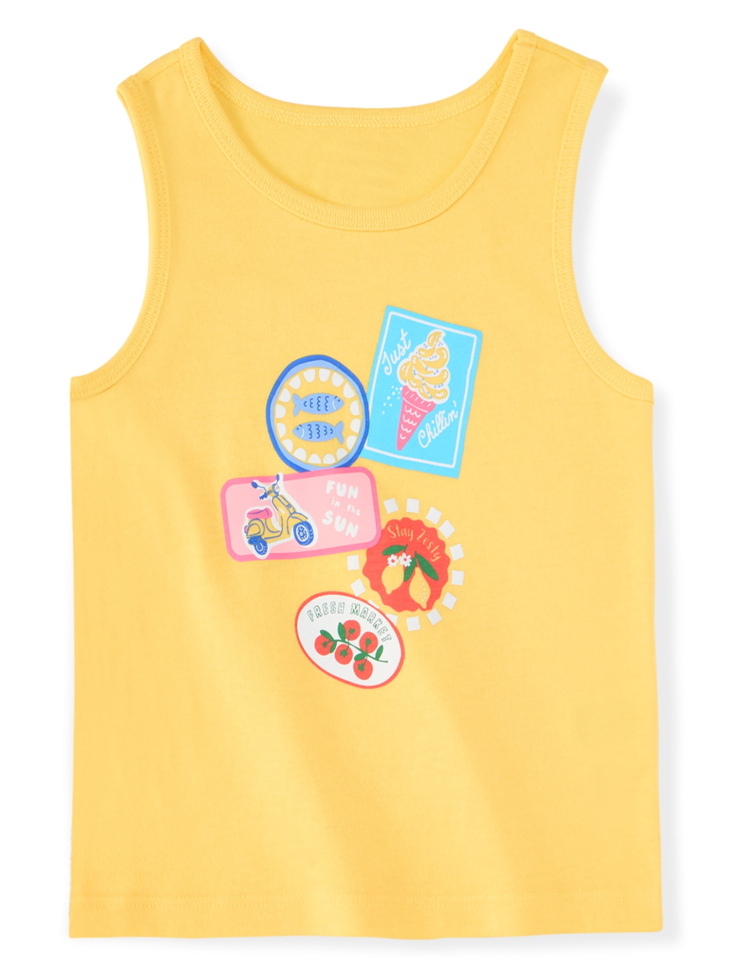 Garanimals Newborn, Baby & Toddler Girl Cotton 6-Piece Outfit Sets, Graphic Tops & Bottoms, Sizes 0-6T
