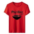 thumbnail image 1 of Birdeem Mode Femme Décontracté Col Rond Imprimé Blouse Manches Courtes T-Shirt Hauts, 1 of 1