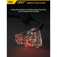 thumbnail image 4 of CRST Extension Cord Reel , 55feet Retractable Extension Cord with Reset Push Button, Lighted Triple Outlet, Adjustable Stopper, and Mounting Kit, 4 of 7