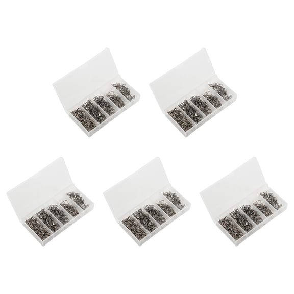 480Pcs Copper Alloy Fishing Swivel Snap Ball Bearing Lock Rolling Swivel Connector Fishing Tackle Kit