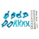 thumbnail image 4 of Kit de piezas de brazo de suspensión de metal y asiento C para accesorios WLtoys A959 A959B Azul, 4 of 9