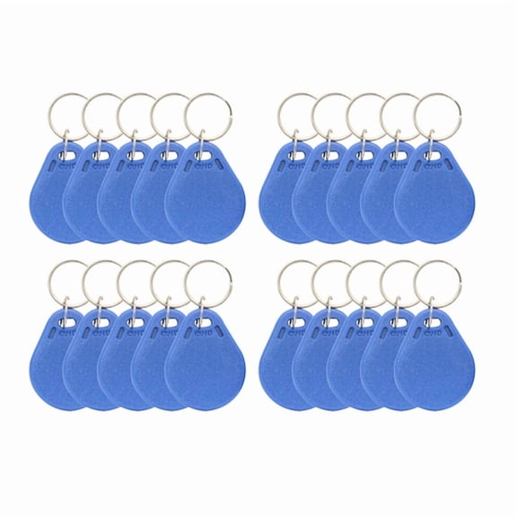 20PCS 13.56Mhz CUID RFID Keykobs Key Token Copy Changeable Attendance CUID Clone Keychain Tag