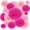 Hot Pink, variant on 16 PCS Navy Blue Party Decorations Tissue Paper Flowers Pom Poms Decorations for Girl Groovy Birthday Baby Shower Wedding Bachelorette Room Wall Hanging Décor