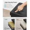 thumbnail image 4 of SONGMICS 30" Storage Ottoman Bench Folding Footrest Ottoman with Storage Black, 4 of 9