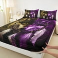 thumbnail image 3 of Feelyou Western Wolf Animal Queen Sheet Sets for Kids, Bohemian Mandala Flat Sheet, Mystic Dreamcatcher Queen Fitted Sheet, Ultra Soft Bedroom Decor, 4-Piece, 3 of 7