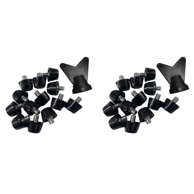 24 PCS Football Boot Spikes Professional Soccer Boot Cleats M5 Replacement Studs with Wrench Track Shoes Spikes 7mm