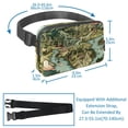 thumbnail image 3 of Map section Lightweight Adjustable Money Belt Bag Waist Pack Sling Bag Unisex with Extension Strap, 3 of 7