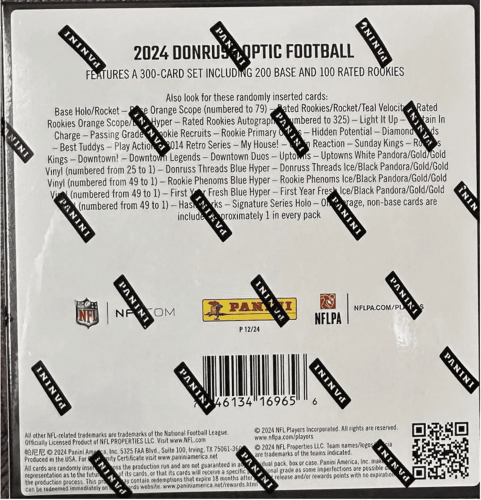 2024 Donruss Optic Football Mega Box (Blue Hyper Parallels)