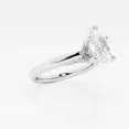 thumbnail image 2 of Vivid Jewel Unique 1.7 Ct Pear Cut Moissanite Engagement Ring - 14K White Gold Plated - Tapered Shank Solitaire with Accents Anniversary Ring - Ideal Women's Jewelry for Weddings and Gifts, 2 of 2