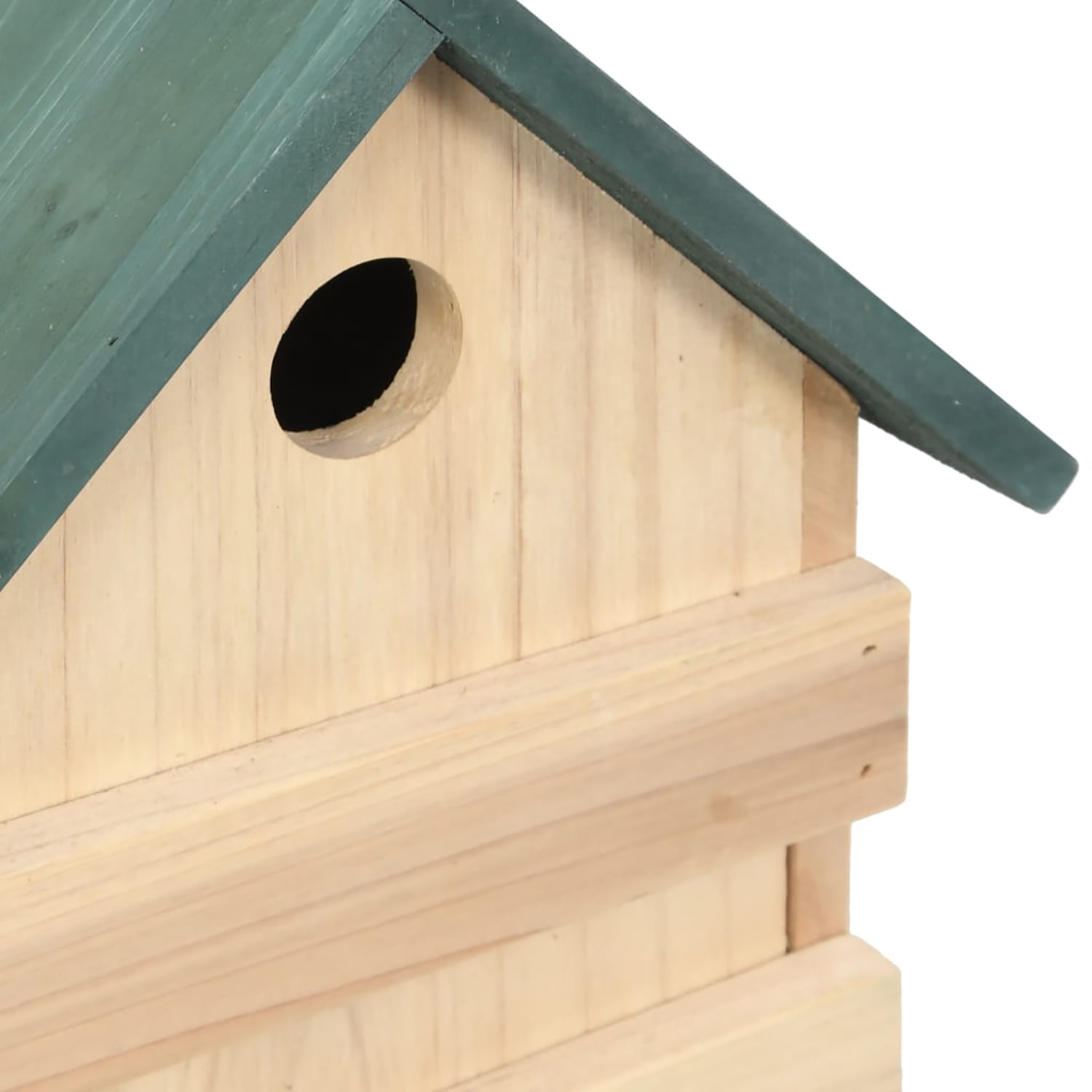 Pefilos 13" Bird Box House, 4 pcs Wood Bird Houses for Outside, Birdhouse for Clearance Garden Country Cottages, Beige Pefilos 13" Bird Box House, 4 pcs Wood Bird Houses for Outside, Birdhouse for Clearance Garden Country Cottages, Beige