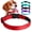 Red, variant on GPEESTRAC Reflective Polyester Adjustable Dog Collar, Purple, Small , Soft Breathable Dog Collar for Small Dogs with Buckle