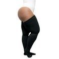 thumbnail image 2 of Guanyst Plus Size Thigh High Socks for Thick Thighs Women- Thigh Highs Widened Extra Long Thick Knit Socks Black One Size, 2 of 7
