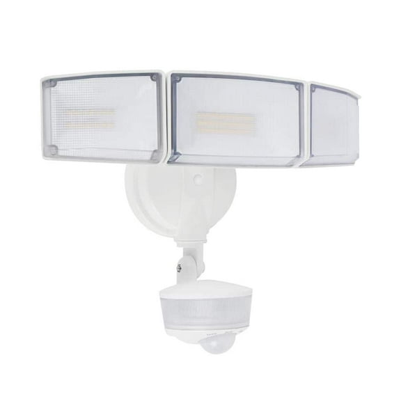 425-Watt equivalent 8000 Lumen 180° White Motion Sensing Plus Dusk to Dawn Integrated LED Flood Light