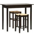 thumbnail image 3 of Linon 3-Piece Casual Dining Tavern Set, 24.85" Seat Height, Espresso Finish, 3 of 5