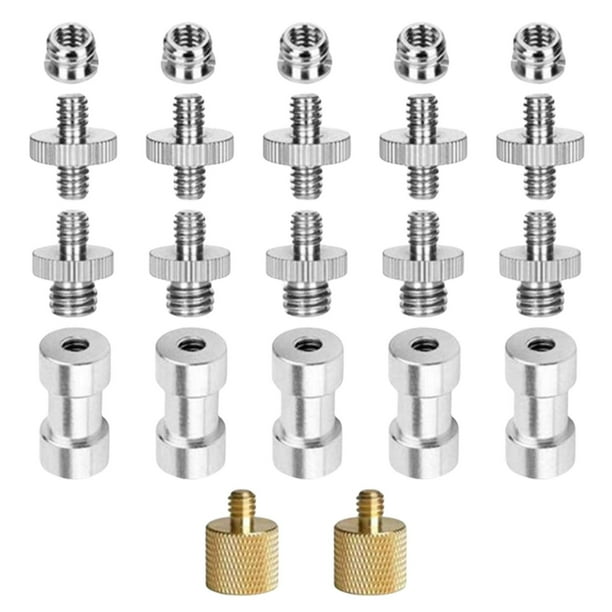 1 de Adaptador de Tornillos de Cámara de Convertidor Adaptador de Tornillo de Latón