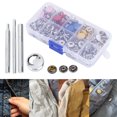 thumbnail image 4 of Kit De Cierre A Presión, Herramienta A Presión De Cuero De Latón, Colorido Duradero Para Uso En Ropa, Mujeres, Bricolaje, Hogar Divertido ANGGREK Otros, 4 of 8