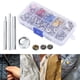 thumbnail image 3 of Botón De Presión De Metal, Kit De Botón De Presión, Latón Duradero Conveniente Para Mujeres En El Hogar, 3 of 8