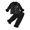 Black-5, variant on WENXIAOO Kids Christmas Pajamas for Kids Christmas Print Silk Pajama Set Long Sleeve 2 Piece Sleepwear Button-Down Holiday Pjs Kids 6-7 Years Pajamas Boys