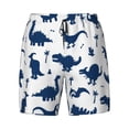 thumbnail image 4 of Lsque Mens Swim Trunks Cute Cartoon Dinosaurs Pattern - Bathing Suit Compression Liner - Beach Swim Shorts Swimwear - (S-3XL) - Stretch Quick Dry -Small, 4 of 9