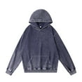 thumbnail image 7 of GrmtClth Mens Hoodies Loose Fit Y2k Retro Grunge Couples Pullovers with Hood Vintage Long Sleeve Acid Wash Hoodies Dark Purple XL, 7 of 7
