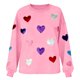 thumbnail image 4 of TaTaai Women's Oversized Crew Neck Heart Print Long-Sleeve Sweatshirt, Valentine's Day Thanksgiving Gift, Casual Fall Winter Spring Top Gift, 4 of 8